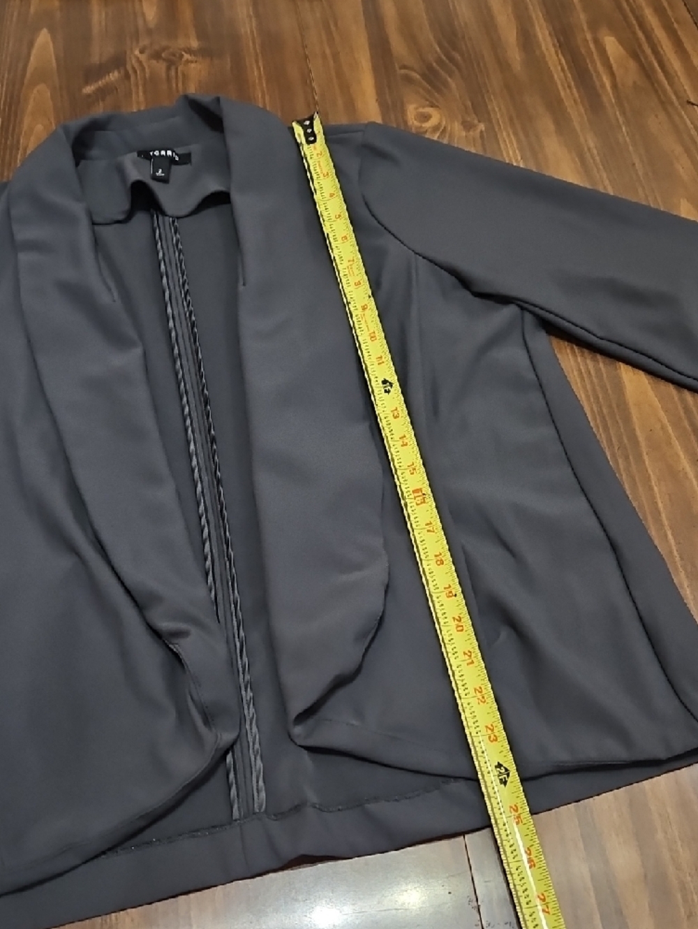 torrid Draped Open-Front Blazer - Picture 3 of 7